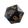 D20 Dice - Black Pearl (4 cm)