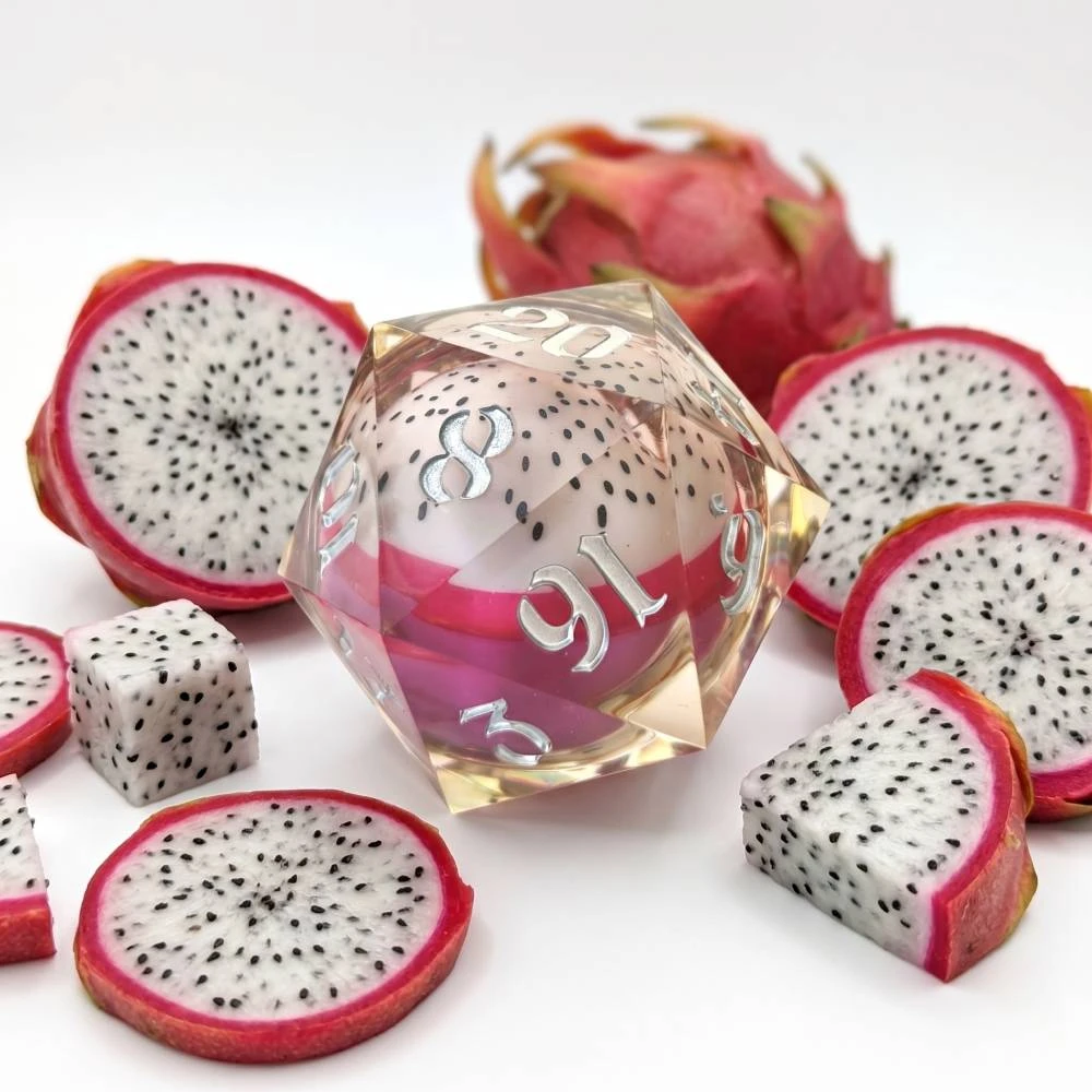 D20 Dice - Dragon Fruit (5.5 cm)