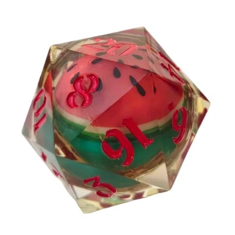 D20 Dice - Watermelon (5.5 cm)