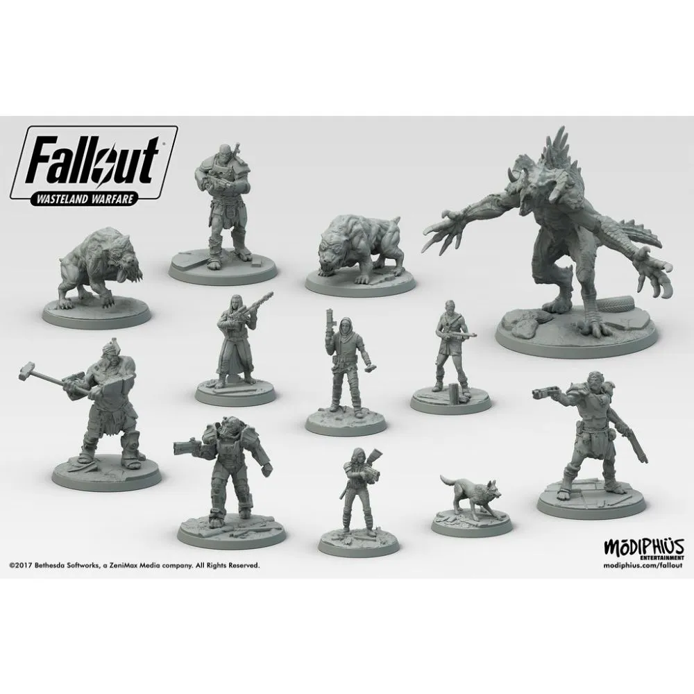 Fallout: Wasteland Warfare two-player starter set - damaged packaging