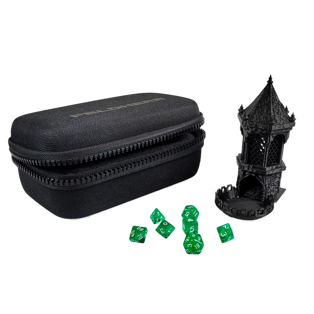 Feldherr Minimum Dice Tower with Dice Set in Case