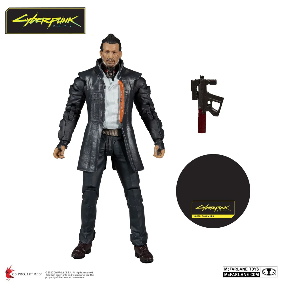 Cyberpunk 2077 - figúrka Takemura, polohovateľná
