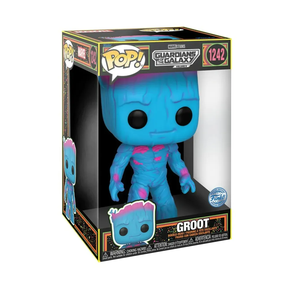 Figúrka Guardians of the Galaxy 3 - Blacklight Groot Jumbo Funko POP!