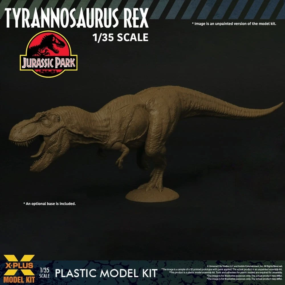 Jurassic Park Figur - T-Rex, unbemalt