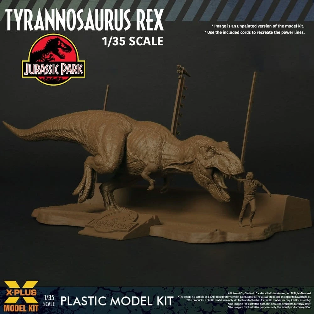 Jurassic Park Figur - T-Rex, unbemalt