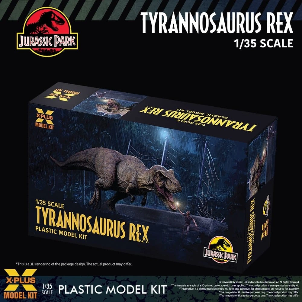 Jurassic Park Figur - T-Rex, unbemalt