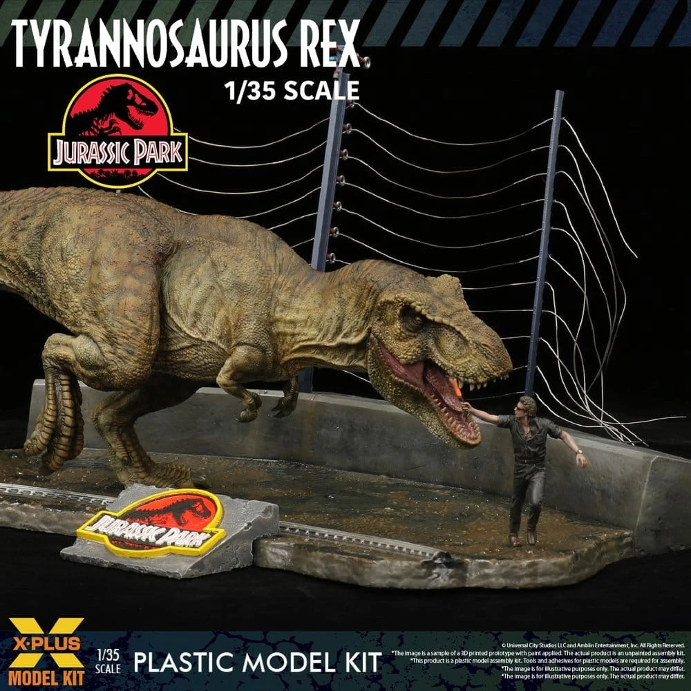 Jurassic Park Figur - T-Rex, unbemalt