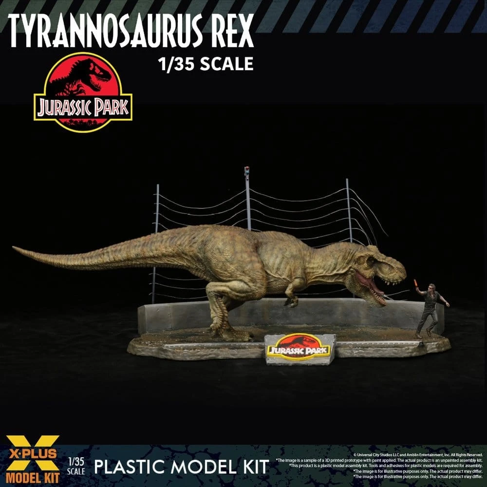 Jurassic Park Figur - T-Rex, unbemalt