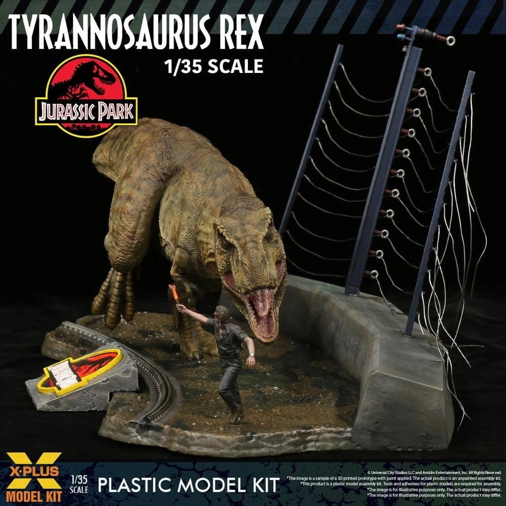 Jurassic Park Figur - T-Rex, unbemalt