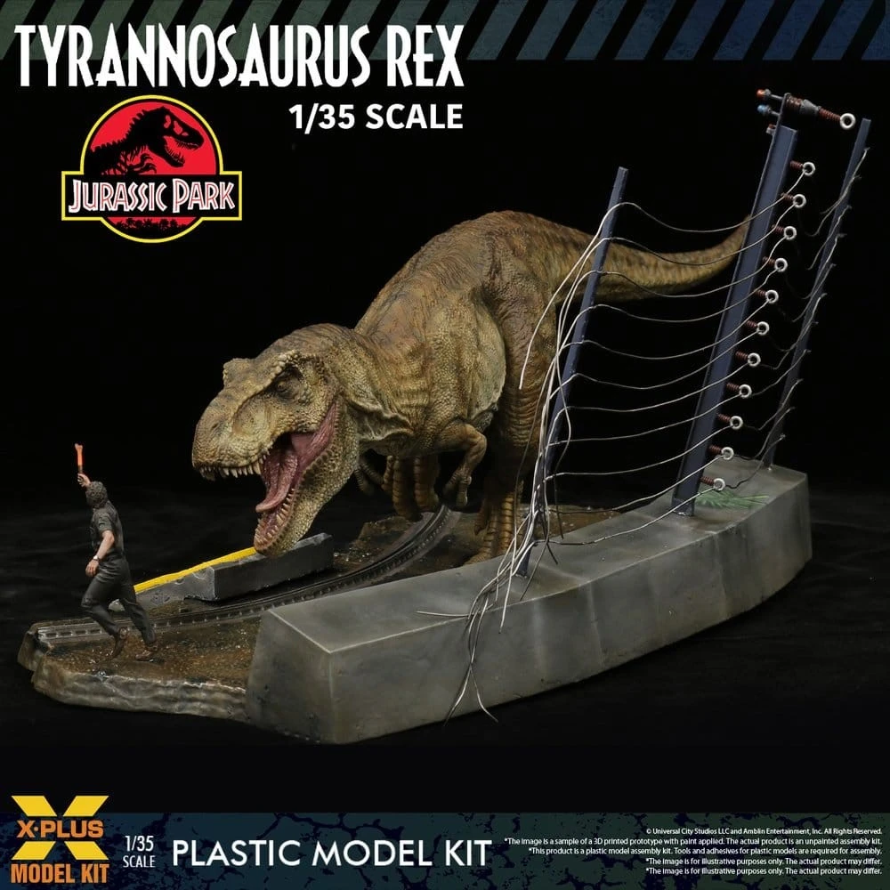 Jurassic Park Figur - T-Rex, unbemalt