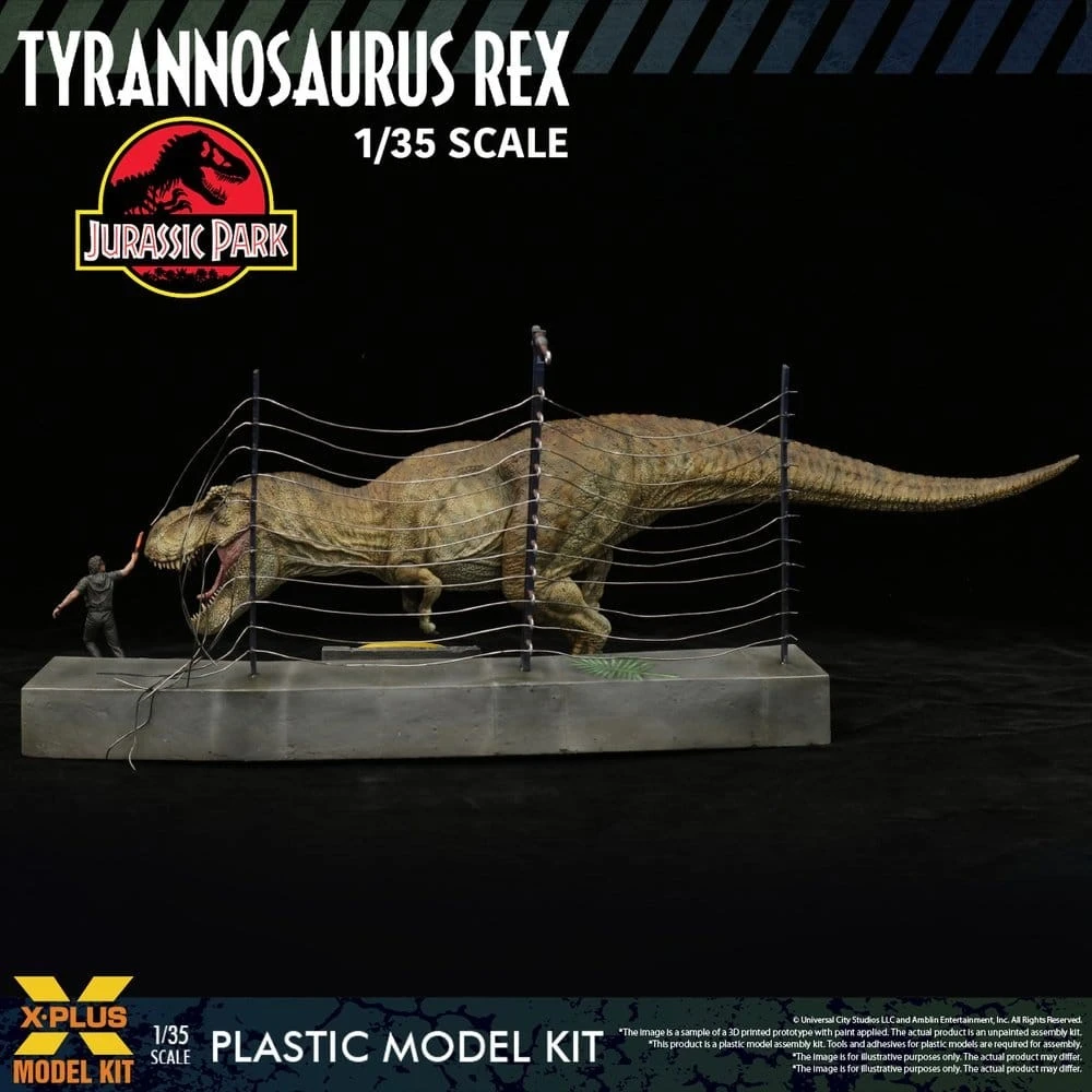 Jurassic Park Figur - T-Rex, unbemalt