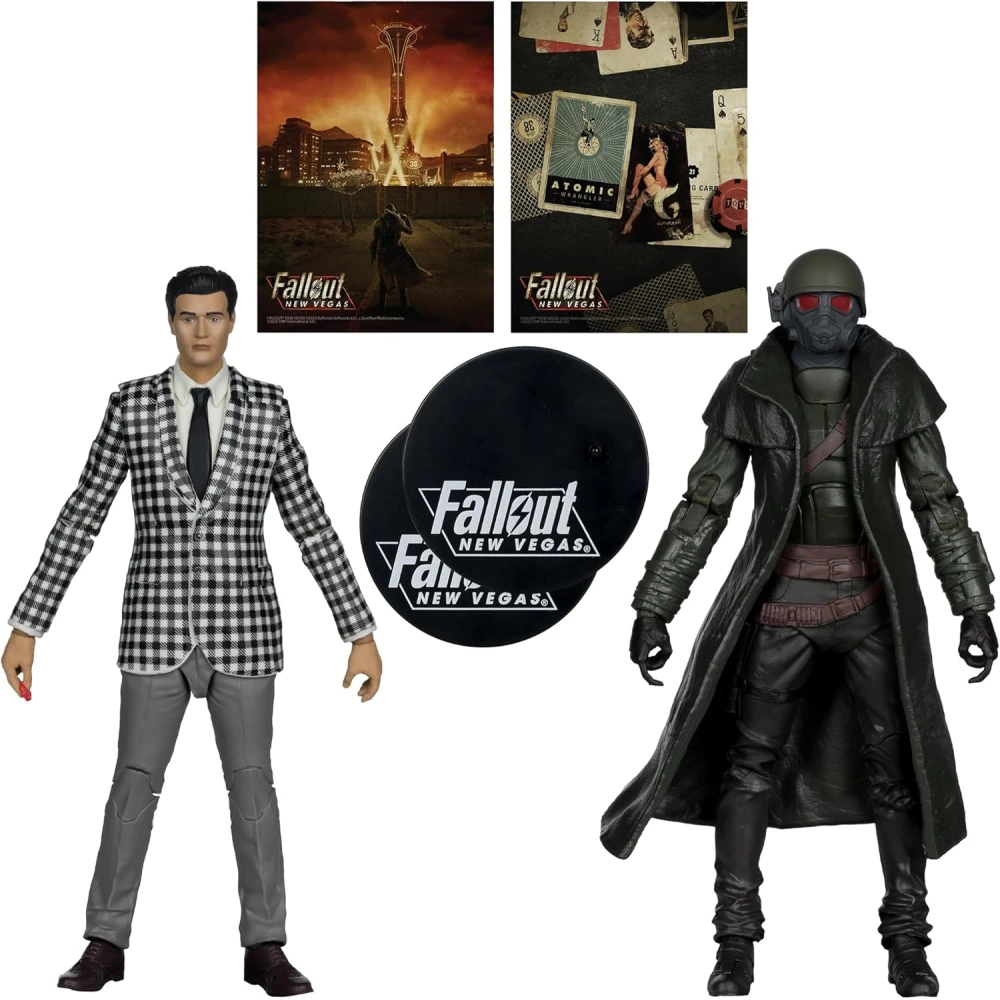 McFarlane Toys Fallout New Vegas Figures - Riot Ranger Armor and Benny