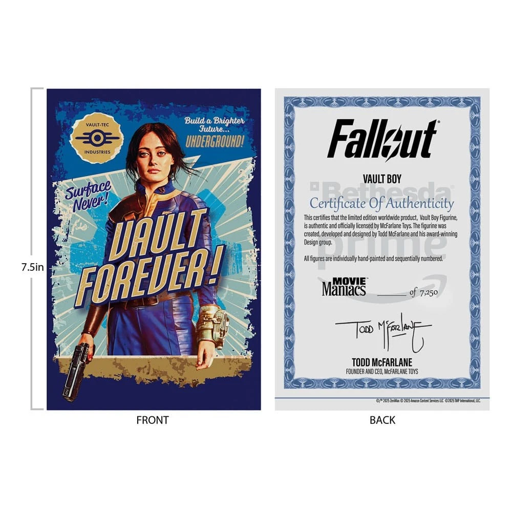 Figúrka McFarlane Toys Fallout: Vault Boy Version 2 (Movie Maniacs)
