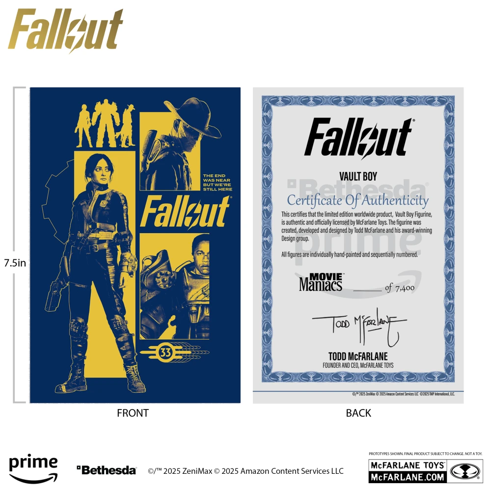 McFarlane Toys Fallout: Vault Boy Version 3 Figure (Movie Maniacs)