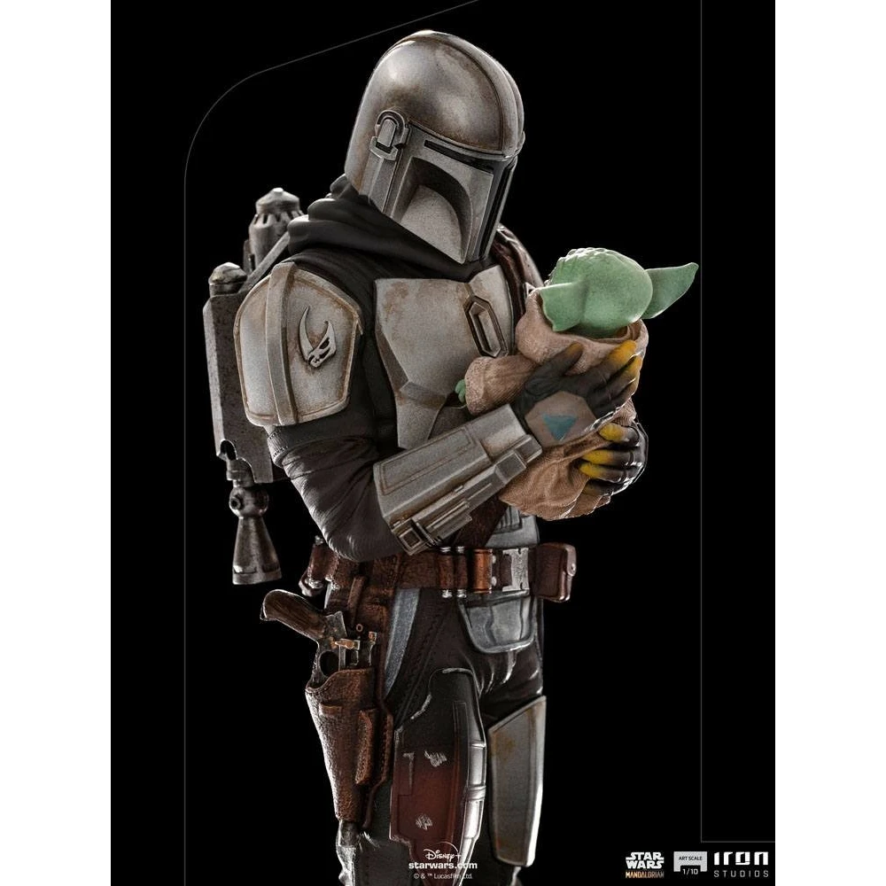 Star Wars Figur: The Mandalorian & Grogu Art Scale 1/10