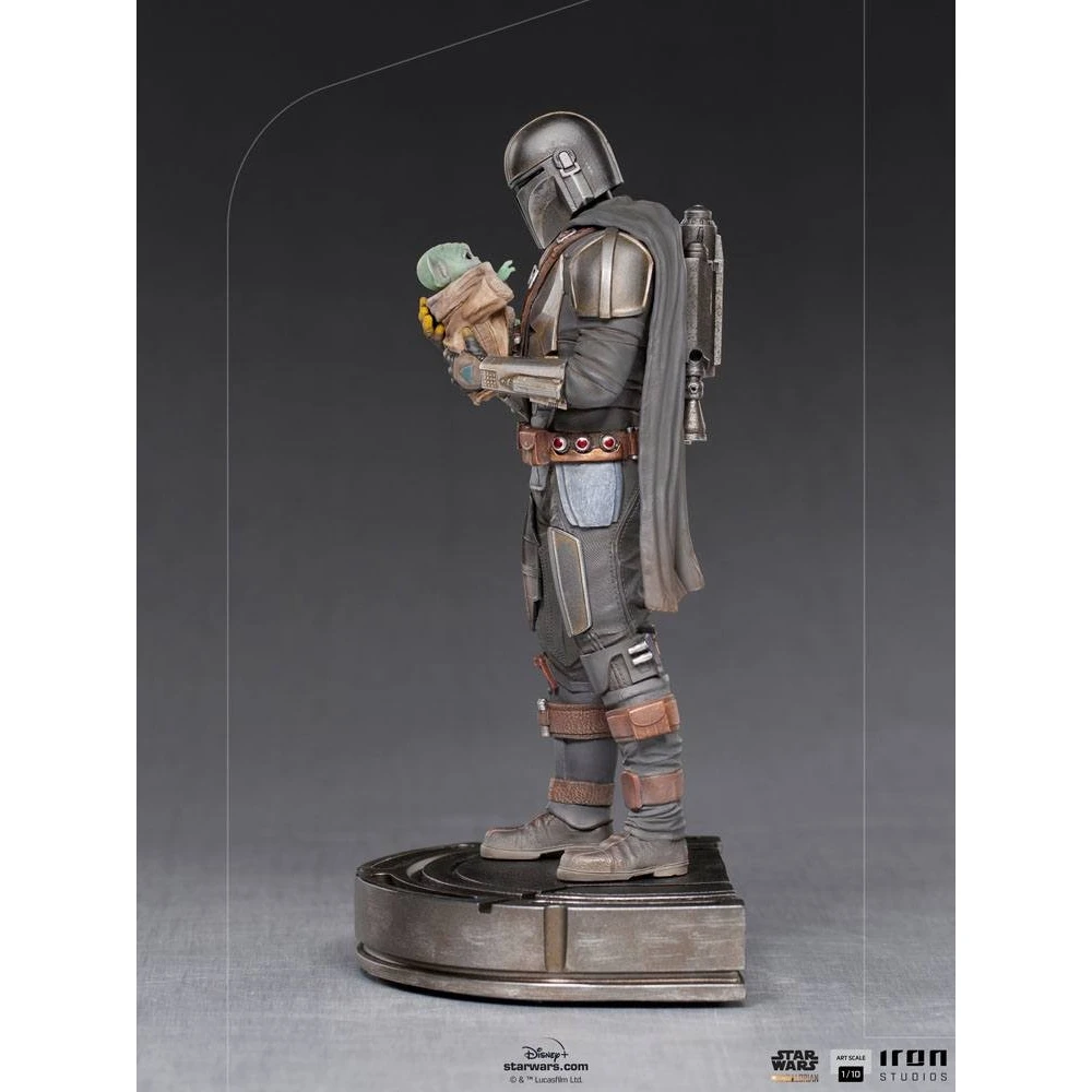 Star Wars Figur: The Mandalorian & Grogu Art Scale 1/10