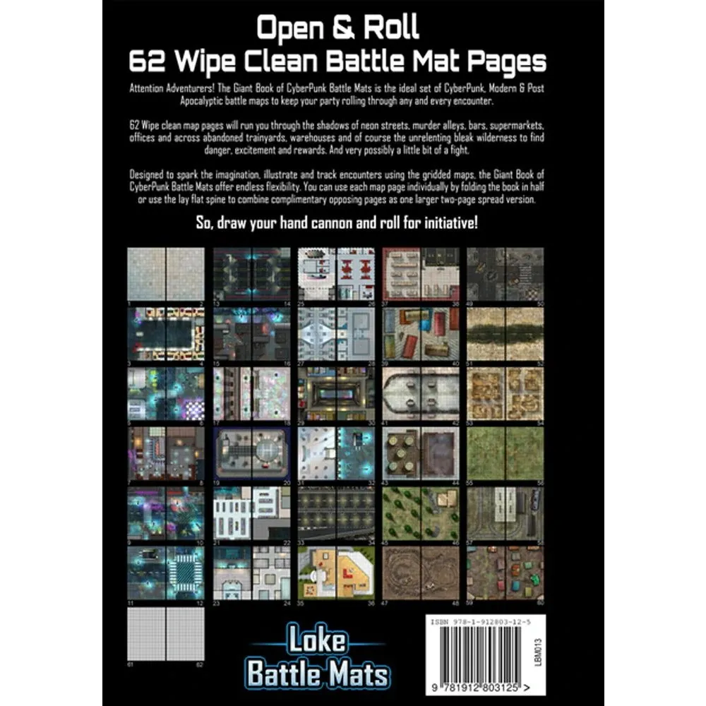 Giant Book Of CyberPunk Battle Mats
