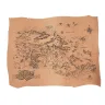 Engraved Map - Magnamund, split leather