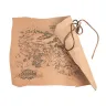 Engraved Map - Magnamund, split leather