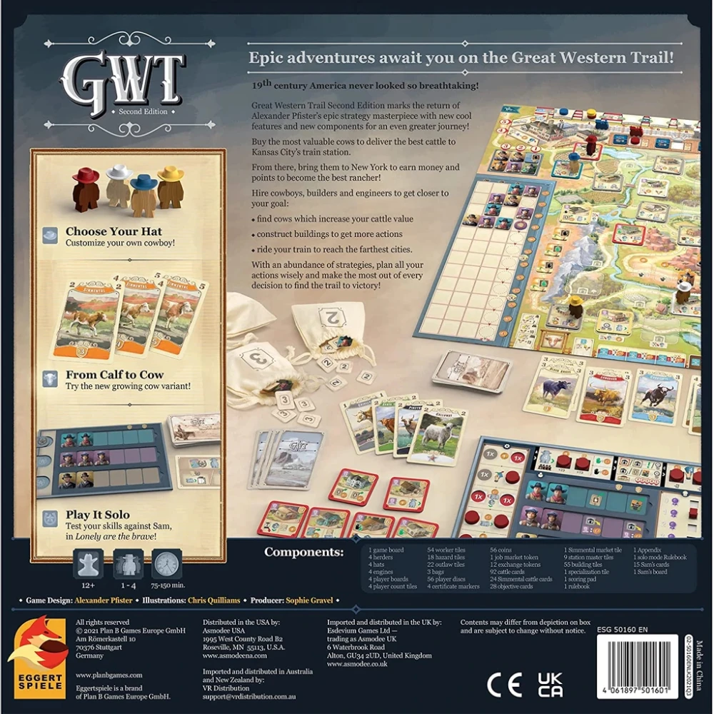 Great Western Trail: Second Edition - poškozený obal