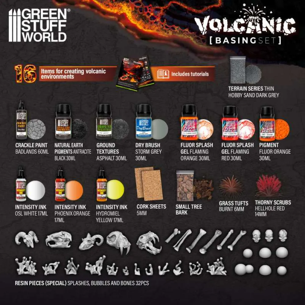Green Stuff World Basing Sets - Volcanic