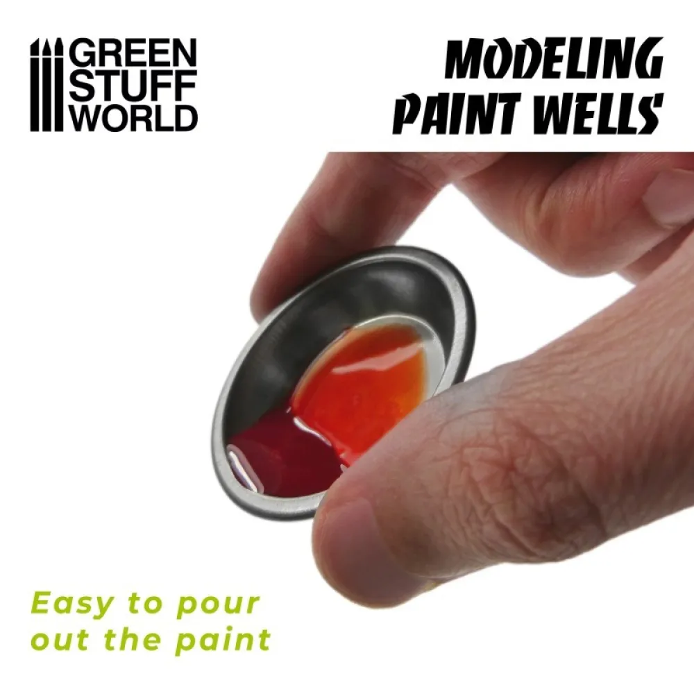Green Stuff World: Modelling Paint Wells, 6 pcs