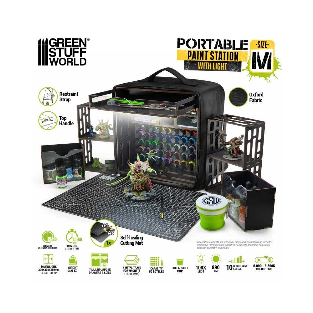 Green Stuff World: Tragbare Malstation mit Beleuchtung