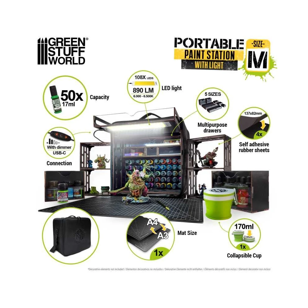 Green Stuff World: Tragbare Malstation mit Beleuchtung