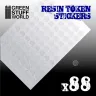 Green Stuff World: Resin Token Stickers (15mm), 88 pcs