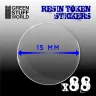 Green Stuff World: Resin Token Stickers (15mm), 88 pcs