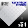 Green Stuff World: Resin Token Stickers (20mm), 54 pcs