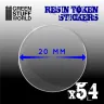 Green Stuff World: Resin Token Stickers (20mm), 54 pcs