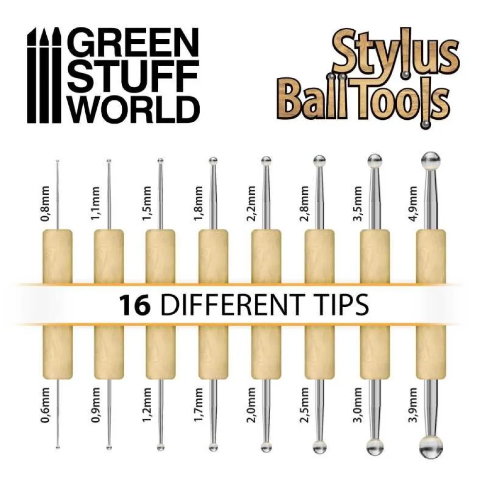 Green Stuff World: Sculpting Stylus Ball Tool Set