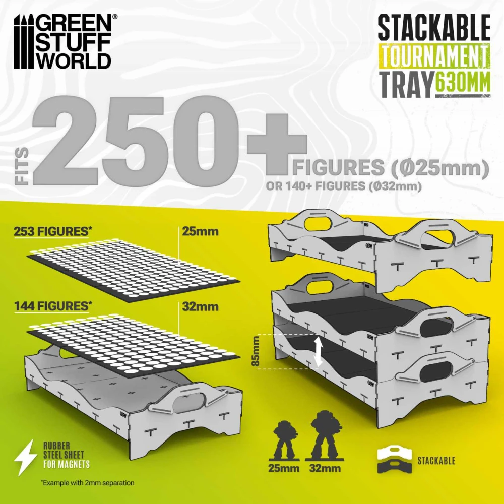 Green Stuff World: Stackable tournament tray 630 mm