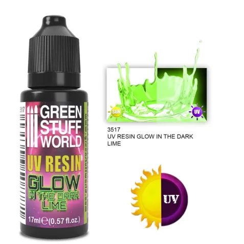 Green Stuff World: UV Resin - Glow in the Dark: Lime