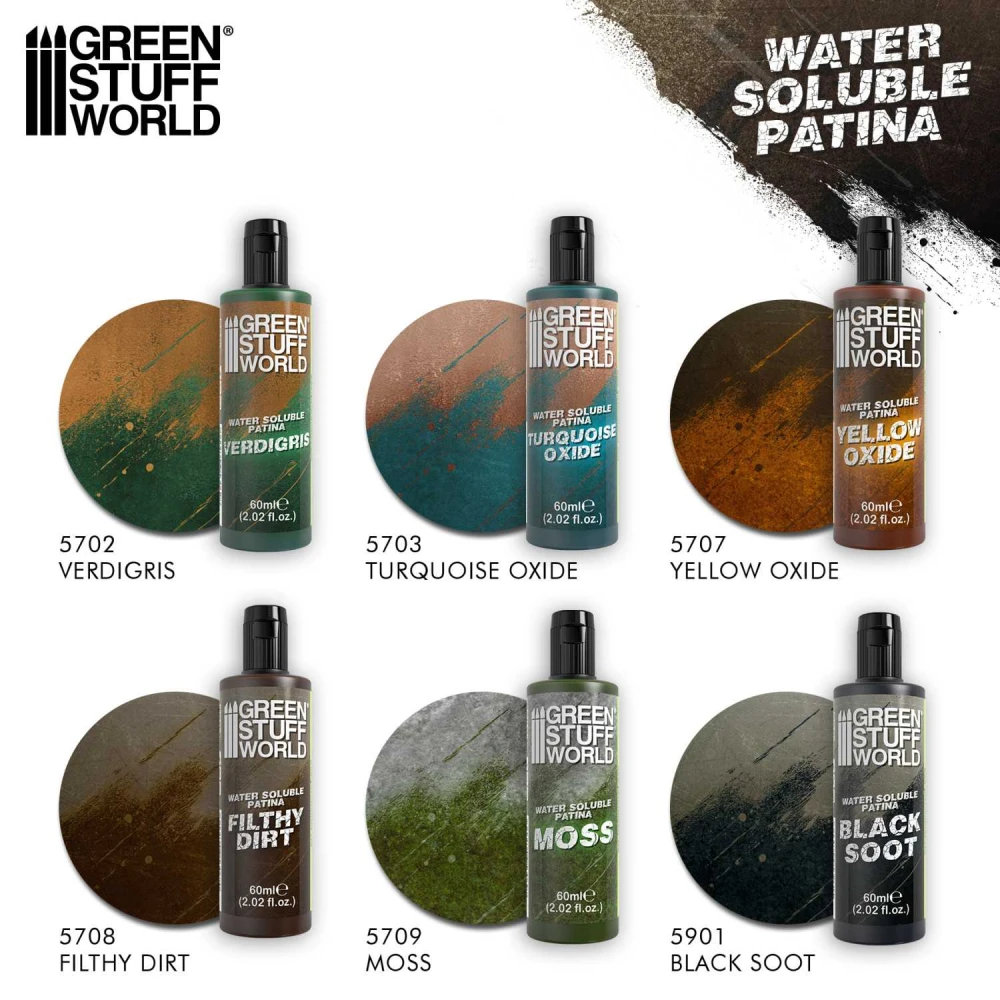 Green Stuff World: Water Soluble Patina Set (6 Stk.)
