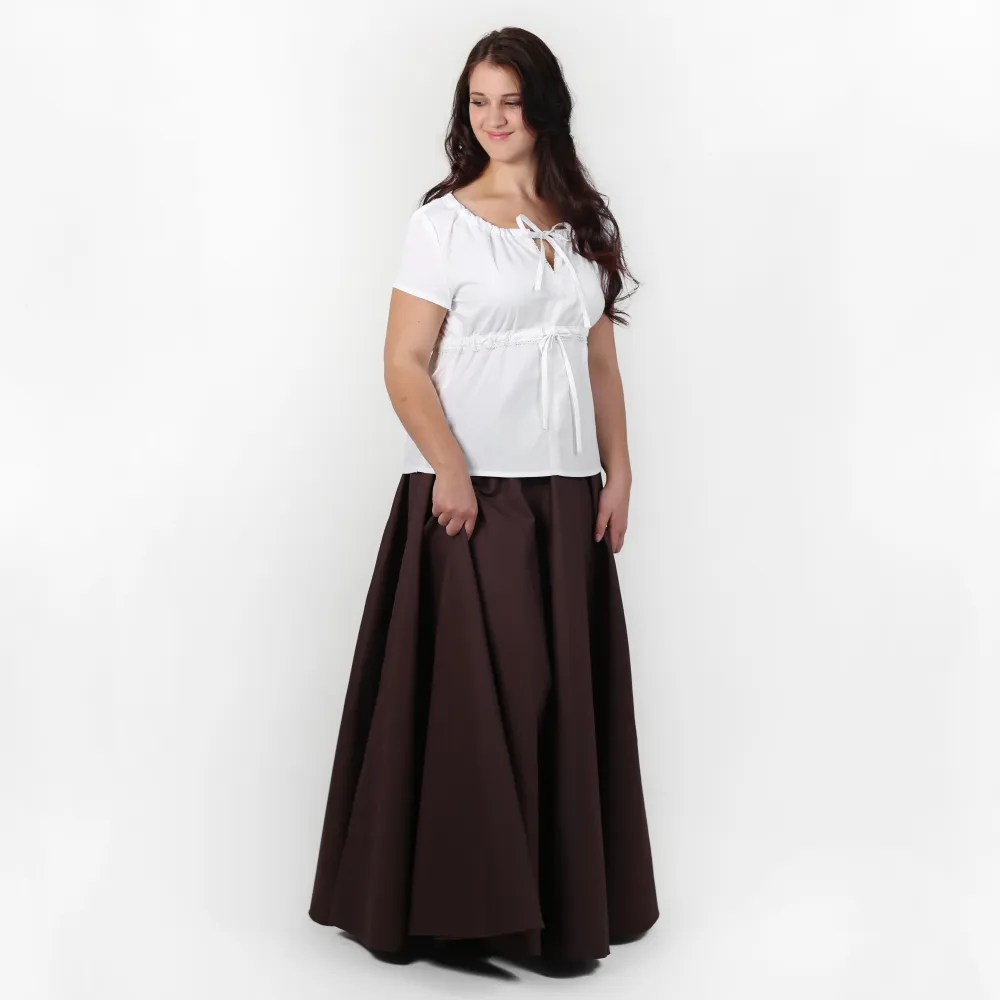 Short-sleeved blouse - white