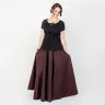 Short-sleeved blouse - black