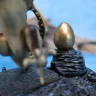 Harry Potter Magical Creatures - soška maďarského draka s tŕňovým chvostom