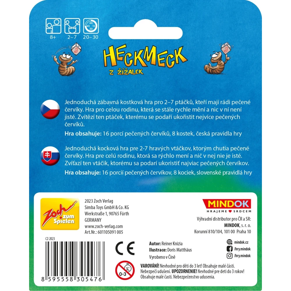 Heckmeck z žížalek Mini