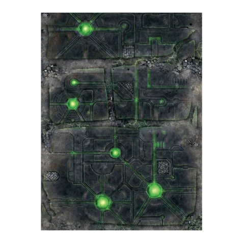 Spielmatte DeathWorld Tomb (Quadratraster), 112 x 152 cm