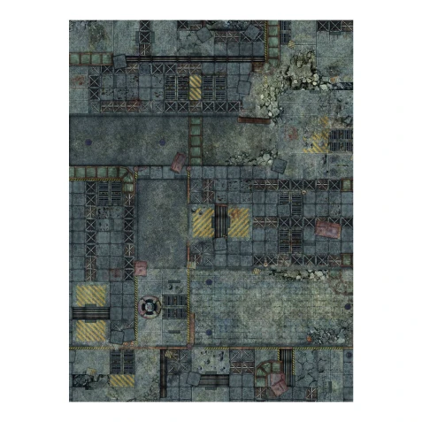Spielmatte Fallen City (Quadratraster), 112 x 152 cm