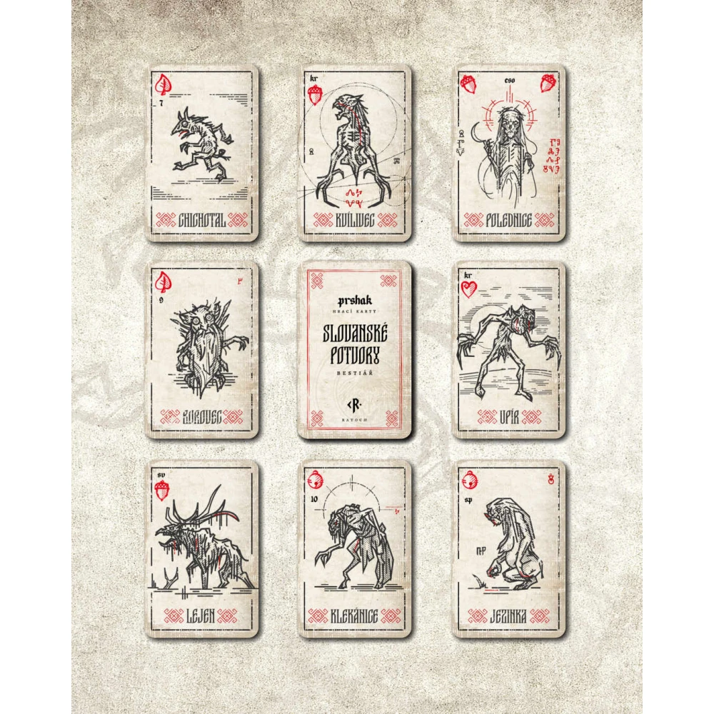 Prshak Playing Cards - Slavic Monsters