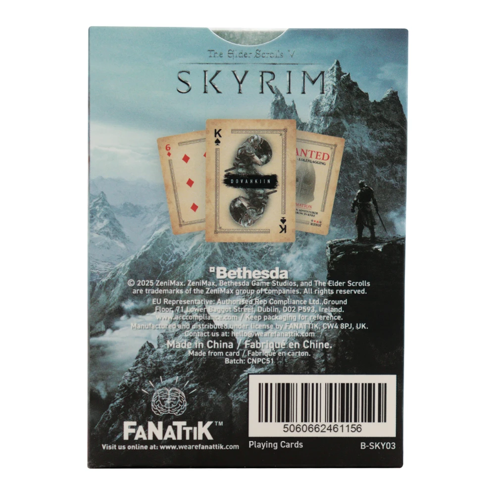 Hrací karty The Elder Scrolls V: Skyrim