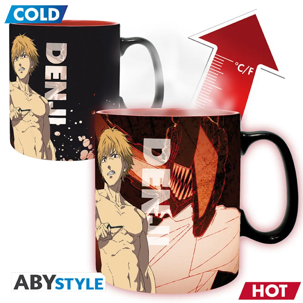 Chainsaw Man Mug - Denji and Aki, Heat Change