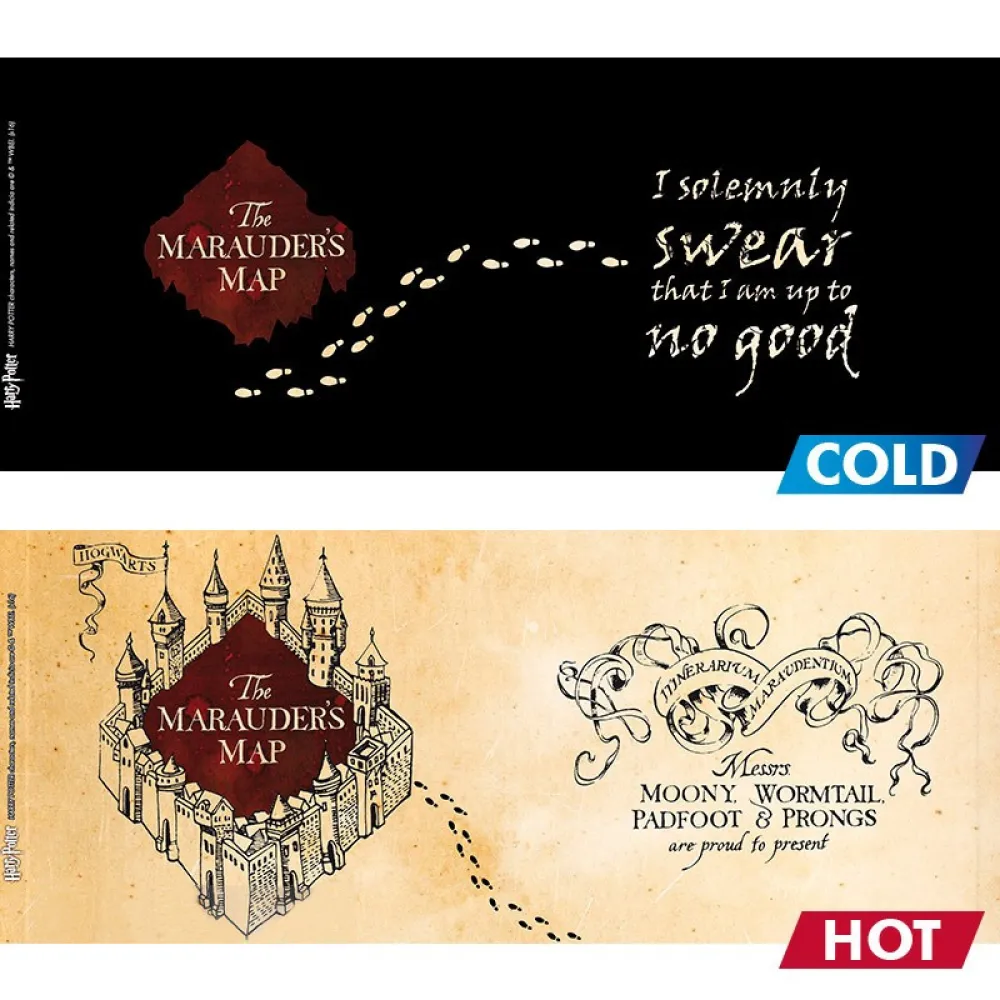 Hrnček Harry Potter Záškodnícka mapa - meniaci sa