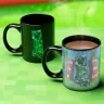Hrnček Minecraft - Creeper, meniaci sa