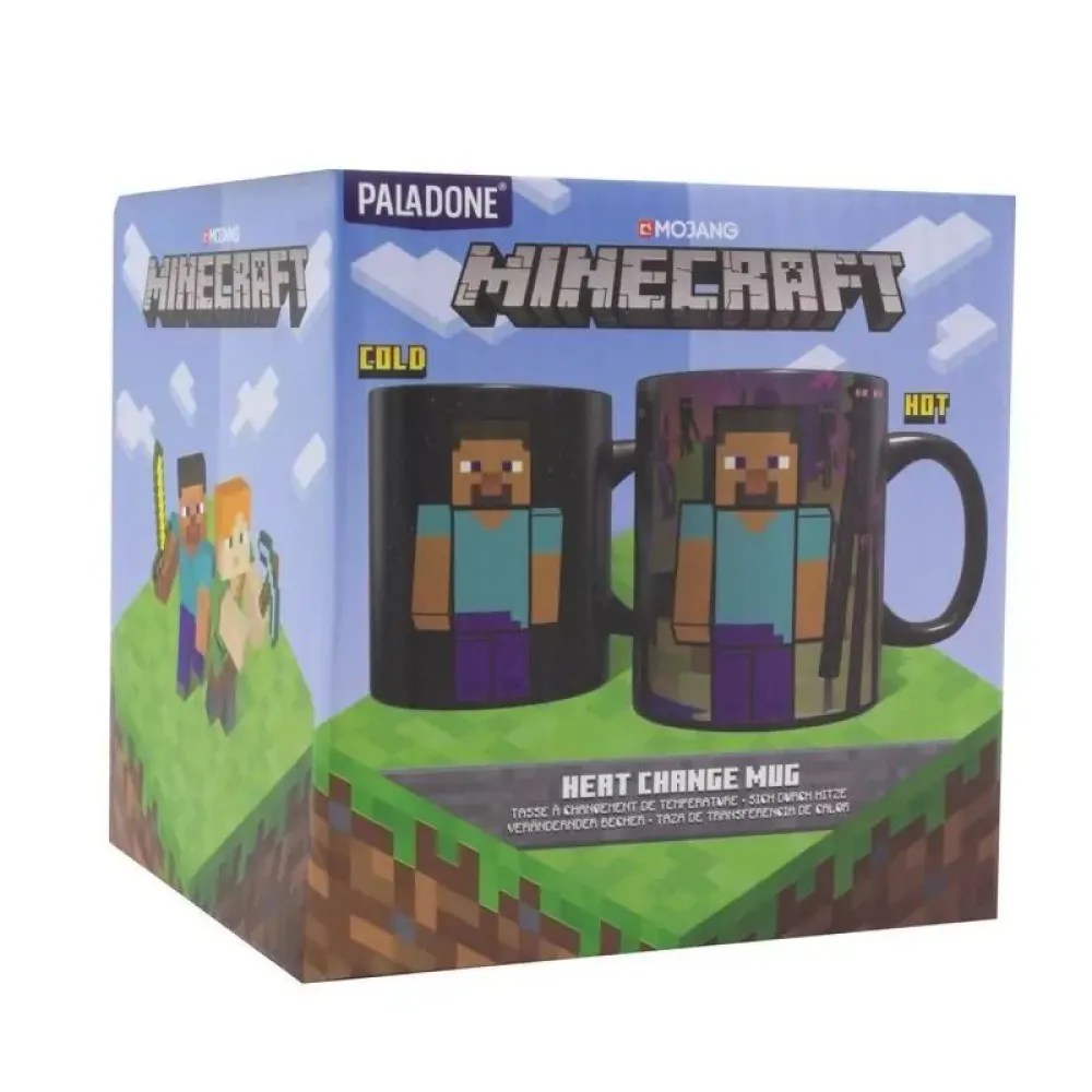 Hrnek Minecraft - Enderman, měnící se - poškozeno