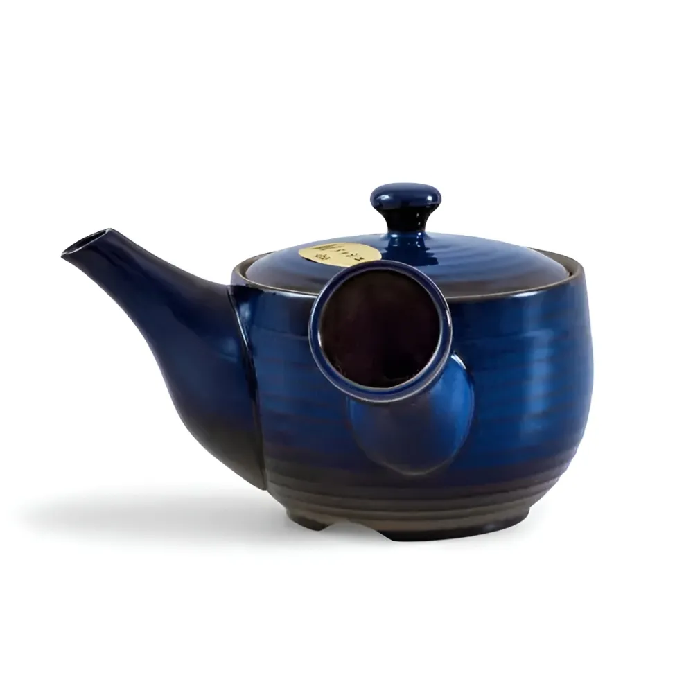 Japanese Kyusu Teapot, blue