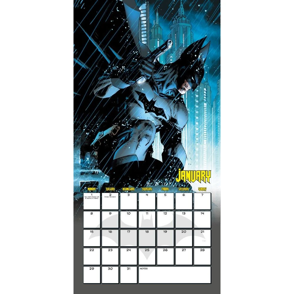 Kalendář Batman DC Comics 2018